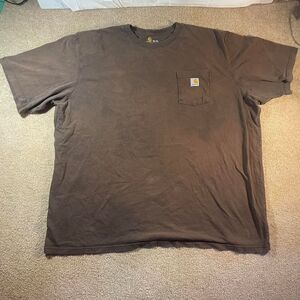 Carhartt Men's Brown and Black T-shirt